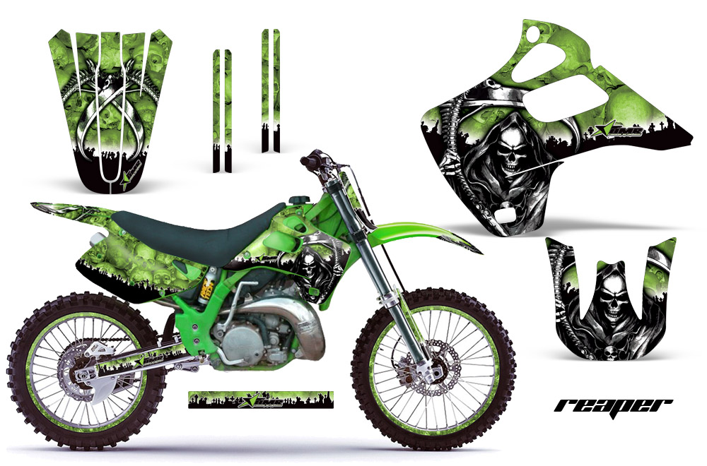 Kawasaki KX125 KX250 92-93 Graphics Kit Reaper G NPs